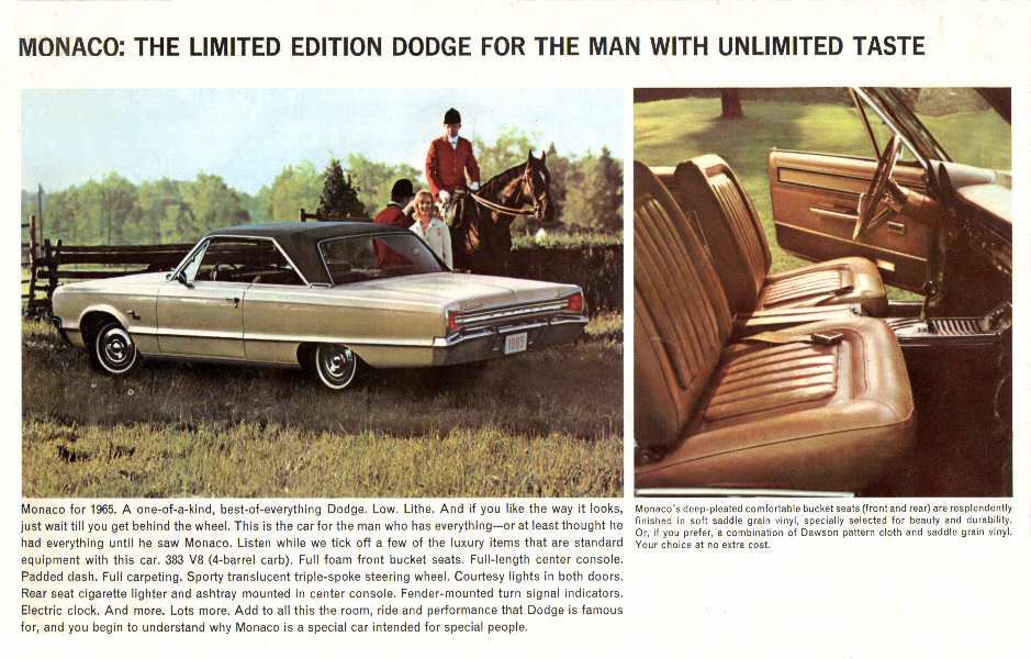 1965 Dodge Foldout Page 6